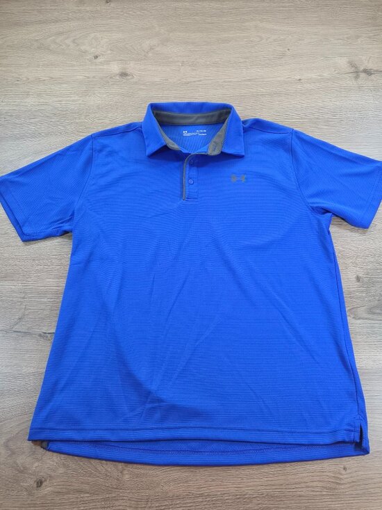 Under Armour Other - Under Armour HeatGear Men's XL Loose Fit Short Sleeve Blue Polo Golf Shirt